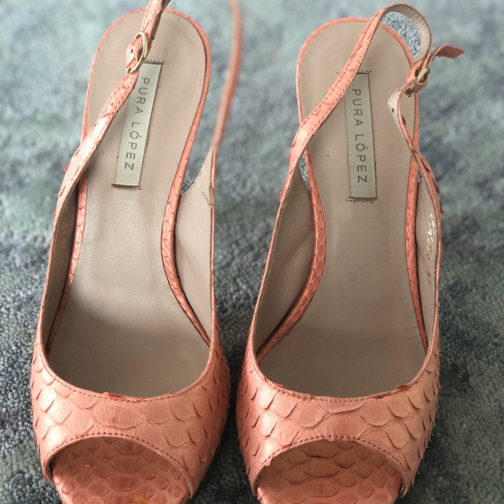 Beautifully Made Python Height Heels Italian Shoes - image 3